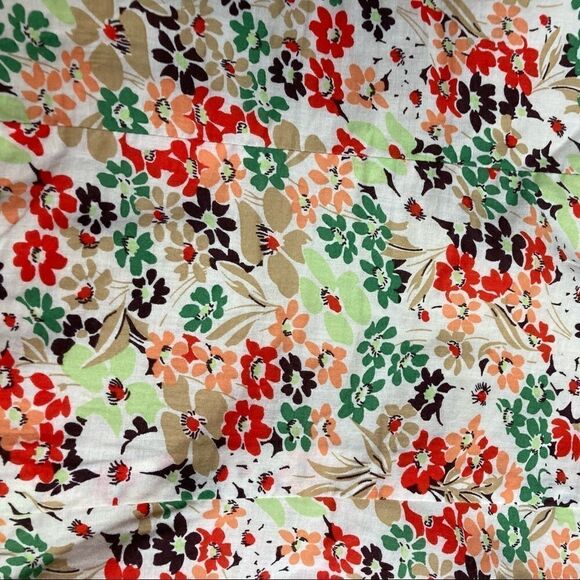 JDS COLLECTION,Women’s Leather Jacket, Tan, Large, Floral lining, Snap button - Picture 9 of 13